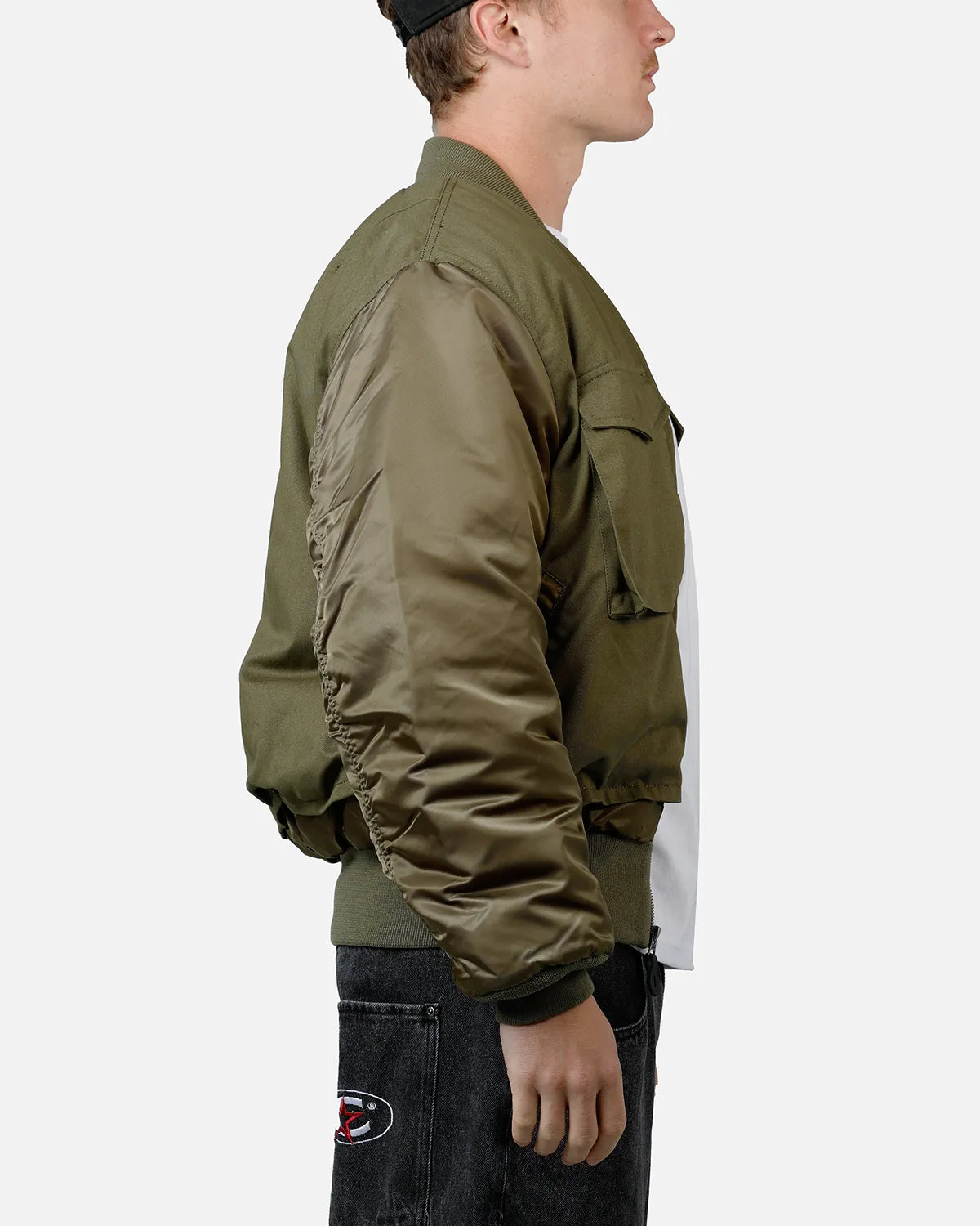 Alpha Industries MA-1 Mixed Cotton Jacket Green sold by Culture Kings product image thumbnail 4
