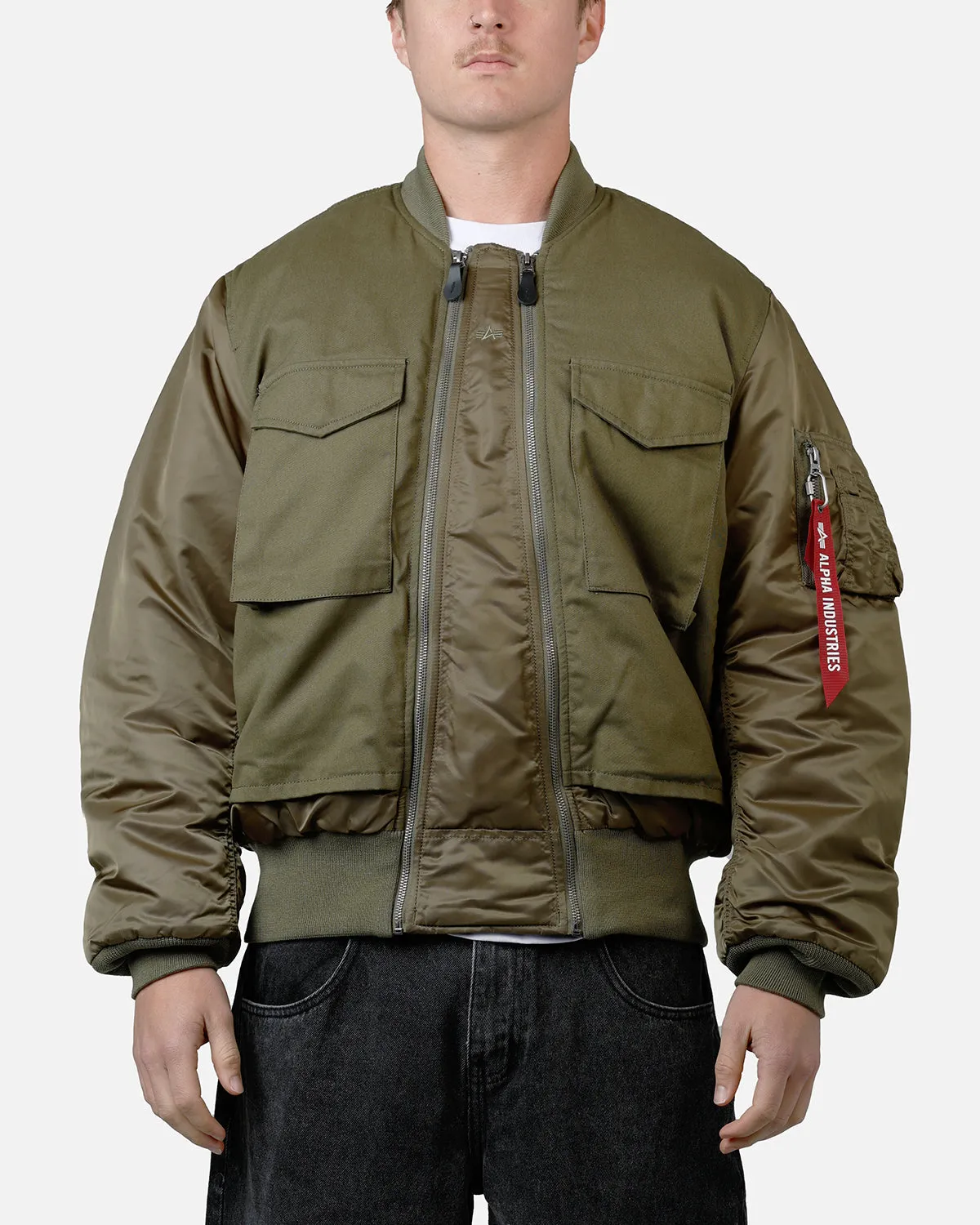 Alpha Industries MA-1 Mixed Cotton Jacket Green sold by Culture Kings