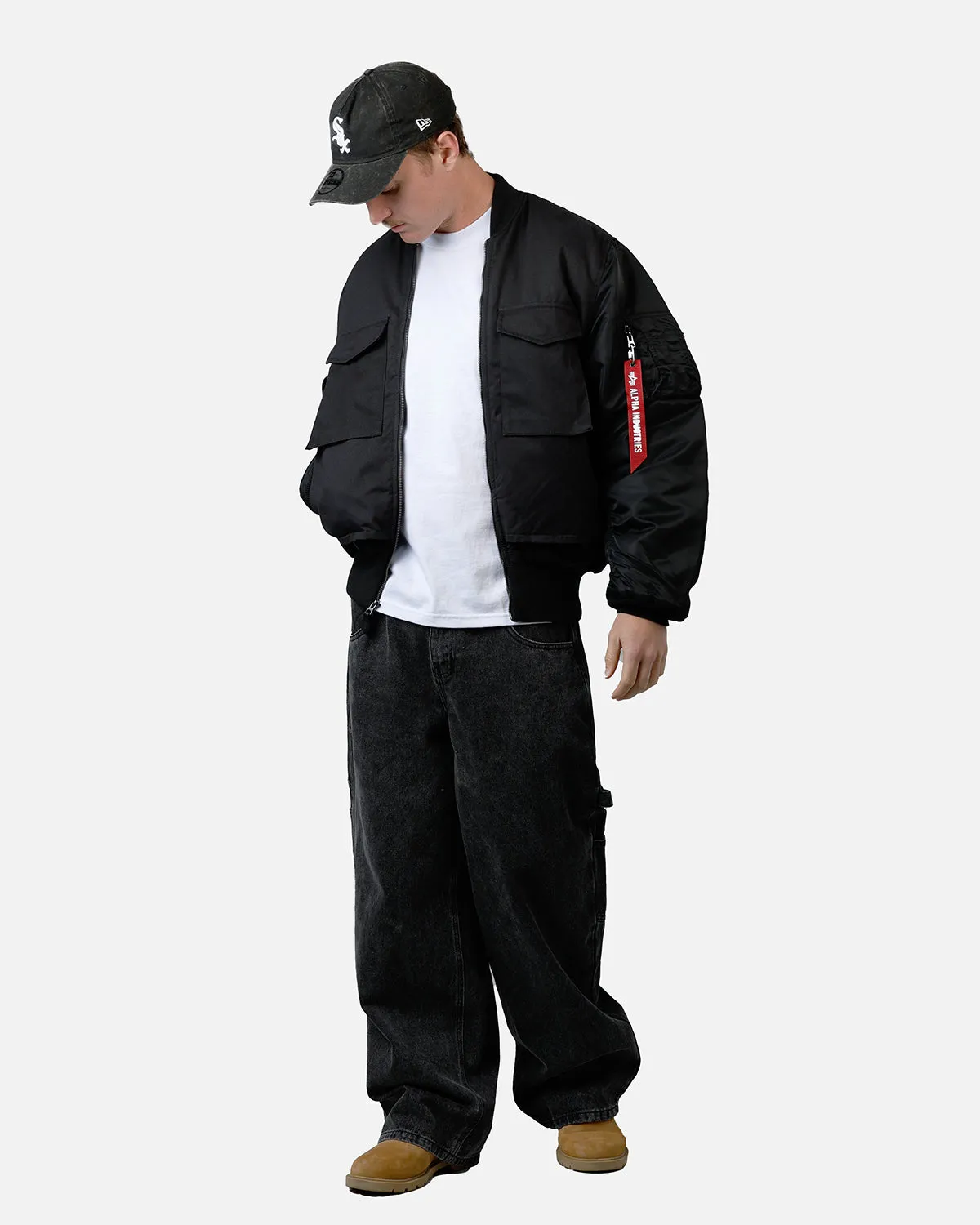 Alpha Industries MA-1 Mixed Cotton Jacket Black sold by Culture Kings product image thumbnail 3