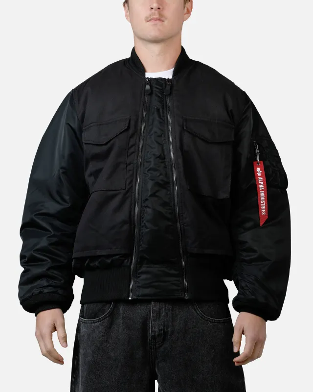 Alpha Industries MA-1 Mixed Cotton Jacket Black sold by Culture Kings