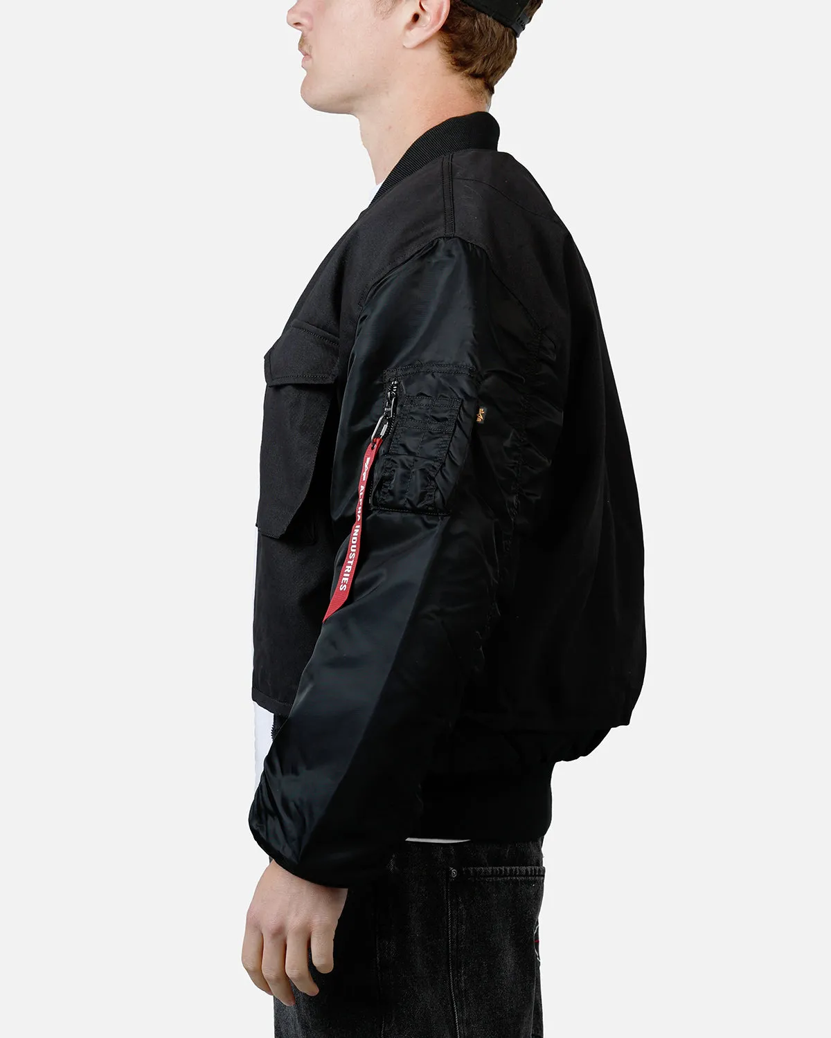 Alpha Industries MA-1 Mixed Cotton Jacket Black sold by Culture Kings product image thumbnail 5