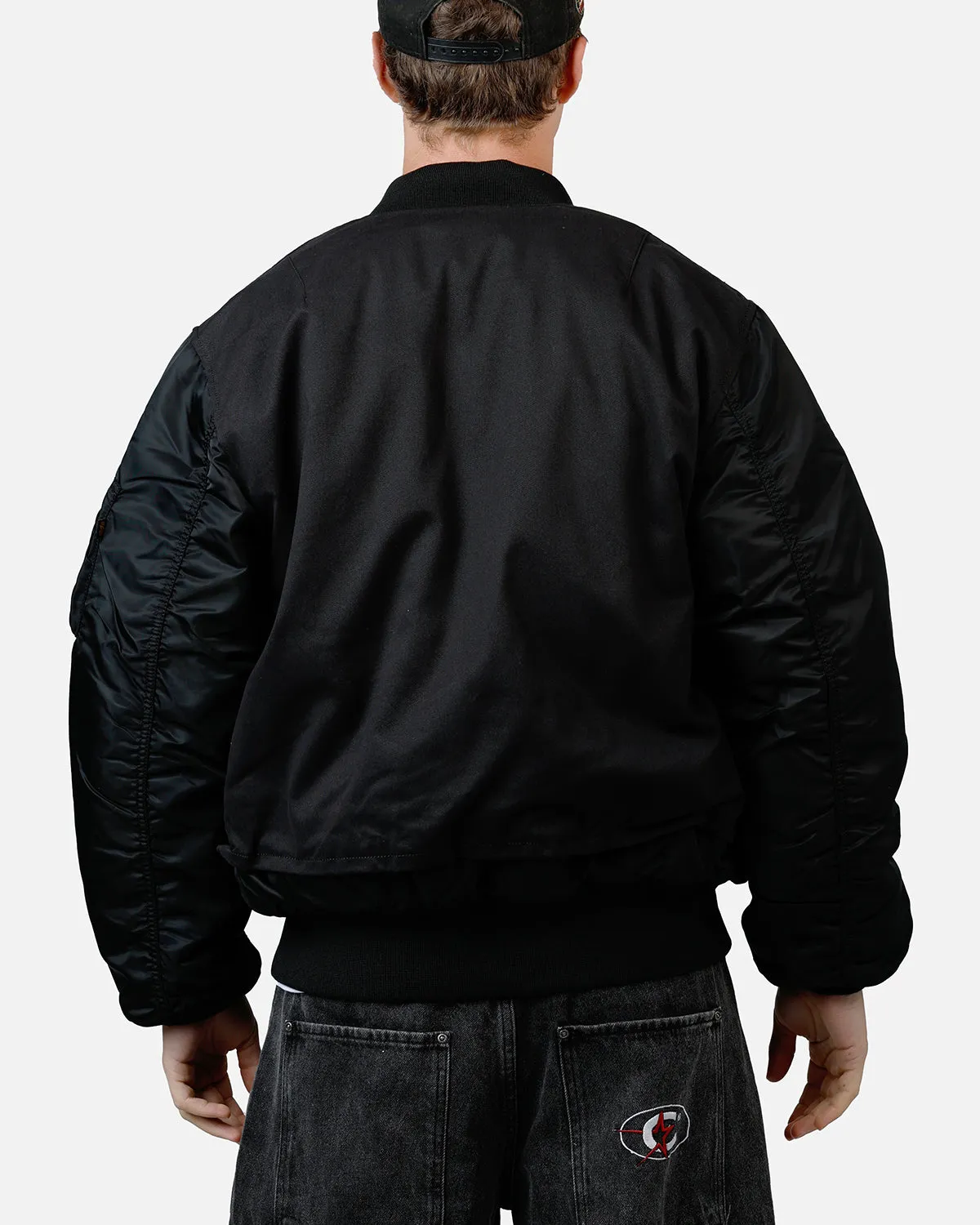 Alpha Industries MA-1 Mixed Cotton Jacket Black sold by Culture Kings product image thumbnail 2