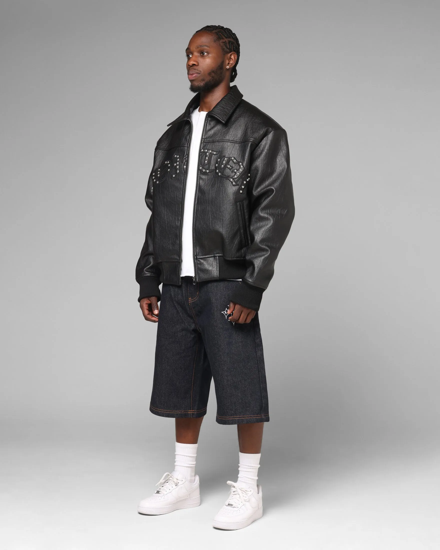 Loiter Imperial Vegan Leather Jacket Black sold by Culture Kings product image thumbnail 3