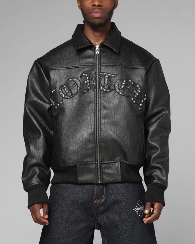 Loiter Imperial Vegan Leather Jacket Black sold by Culture Kings