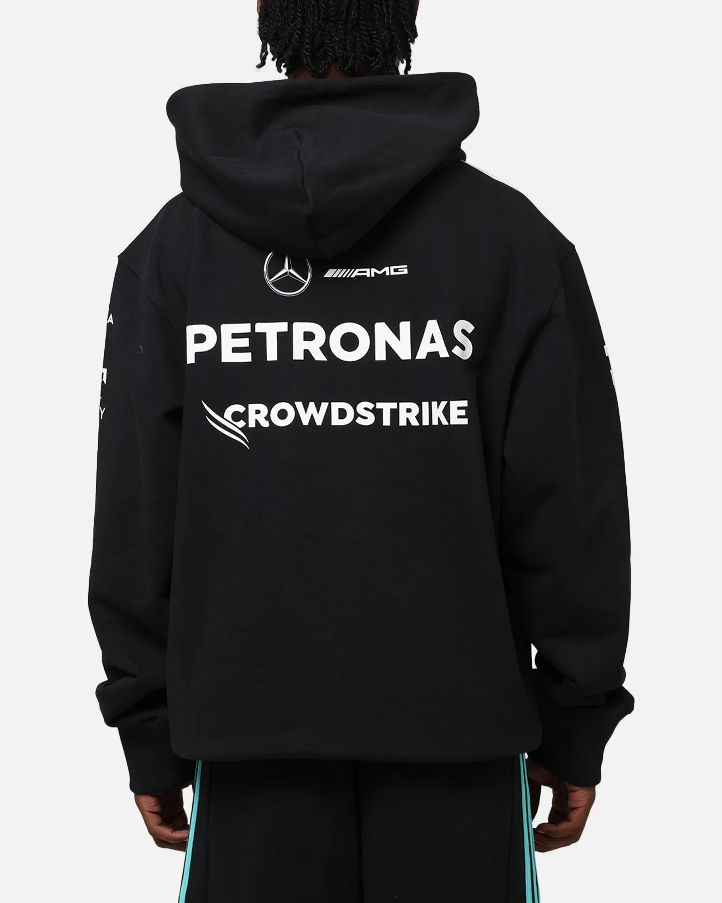 adidas x Mercedes-AMG PETRONAS Formula One F1 2025 Team Hoodie Black/White sold by Culture Kings product image thumbnail 2