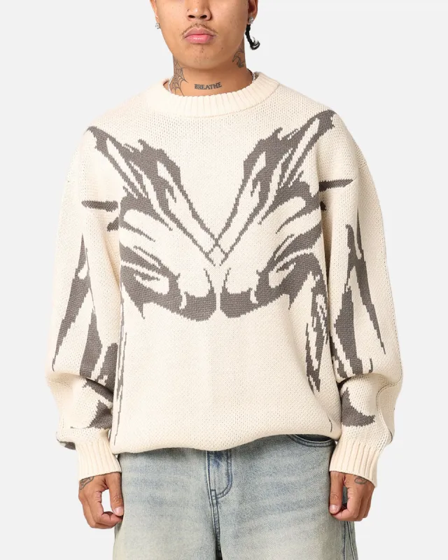 Loiter Spider Knit Sweater Black/White | Parallel