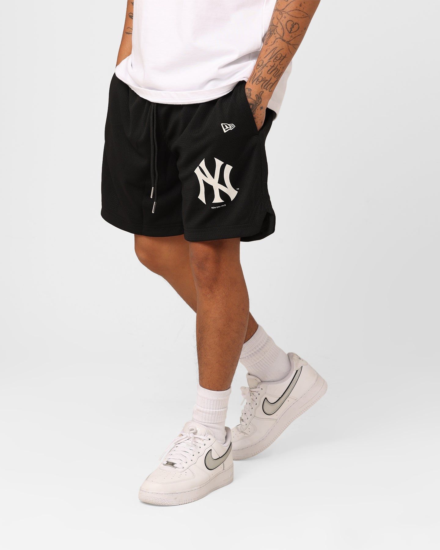 New Era New York Yankees Mesh Shorts Black sold by Culture Kings