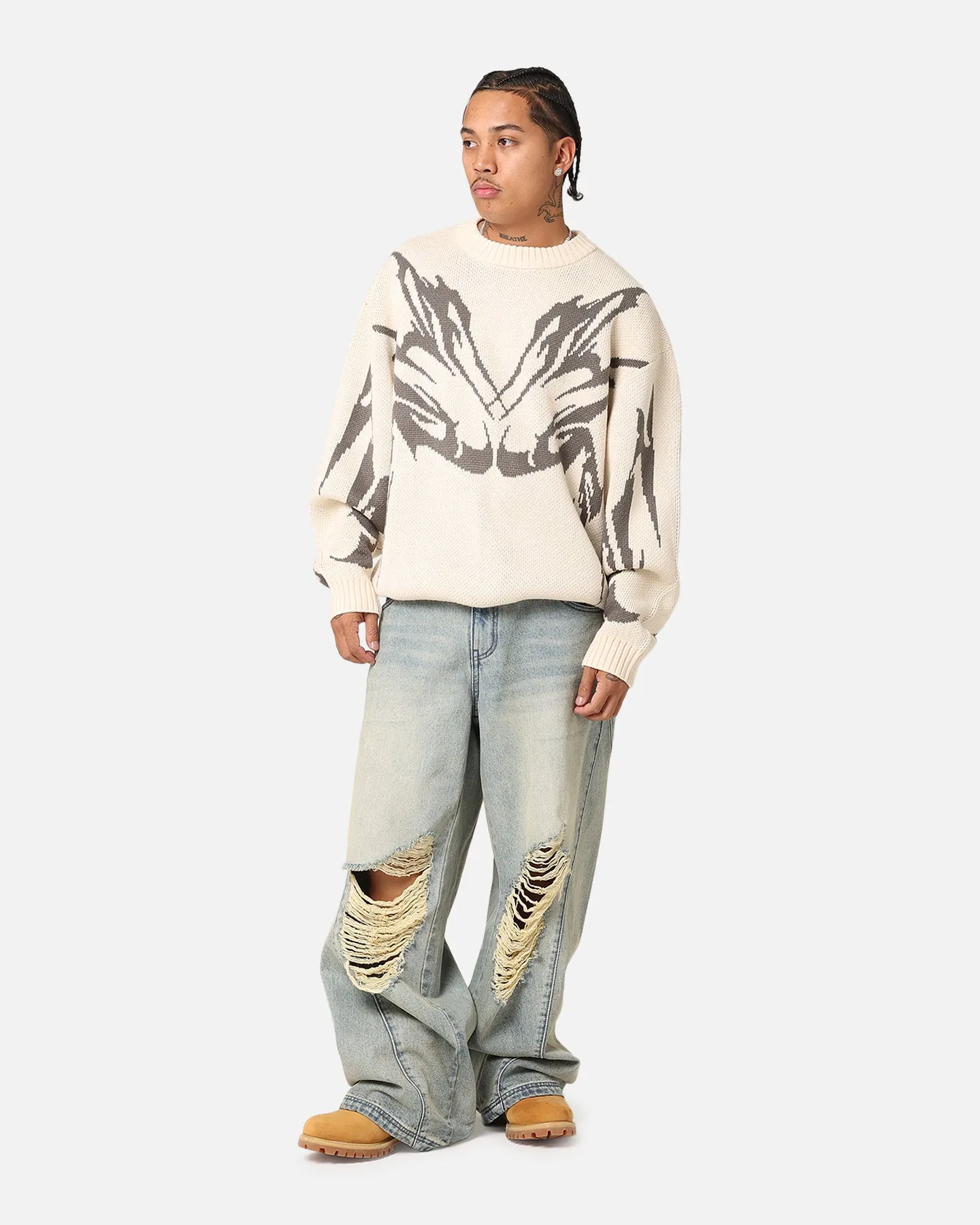 Loiter Cyber Knit Sweater Off White sold by Culture Kings product image thumbnail 2