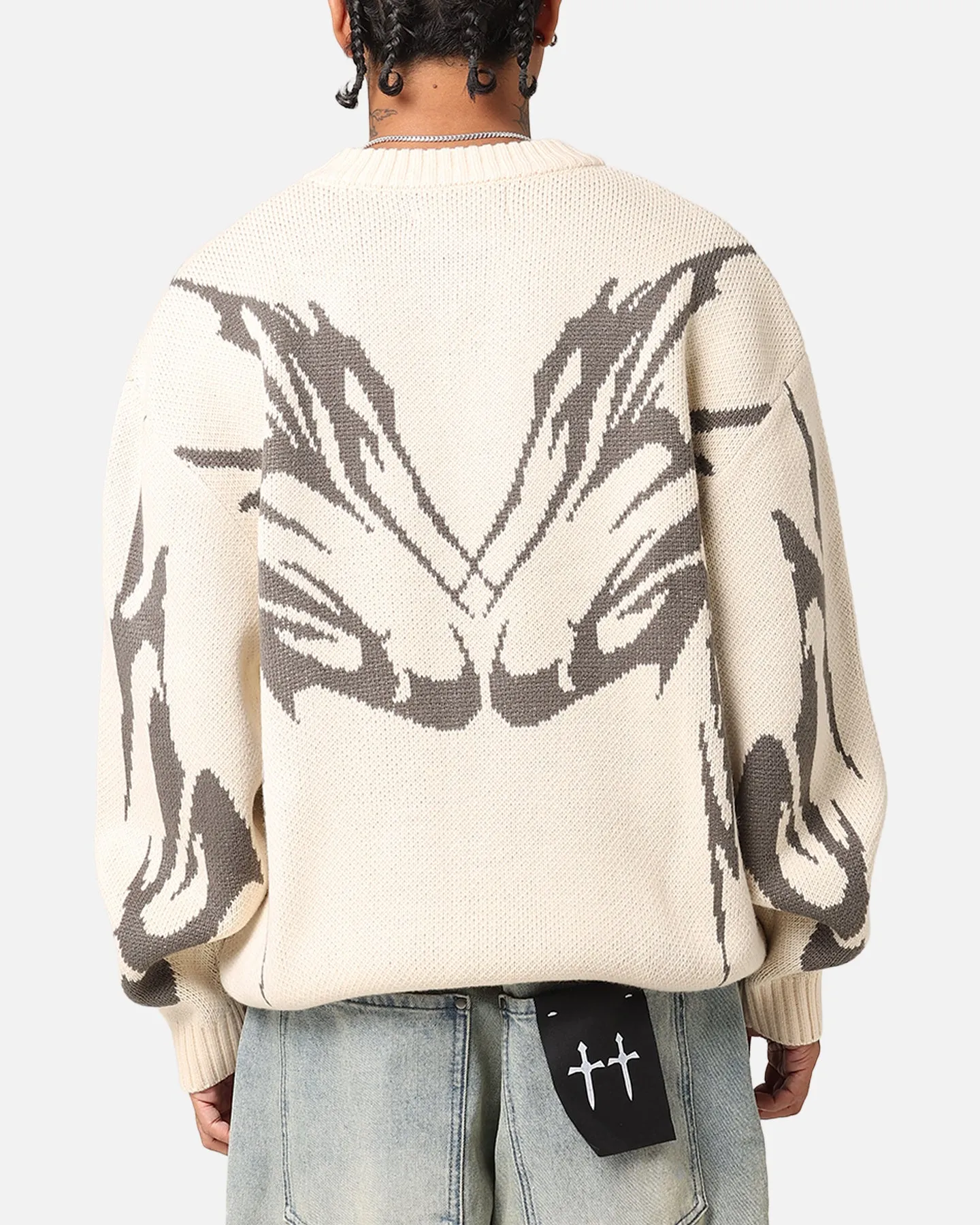 Loiter Cyber Knit Sweater Off White sold by Culture Kings product image thumbnail 3