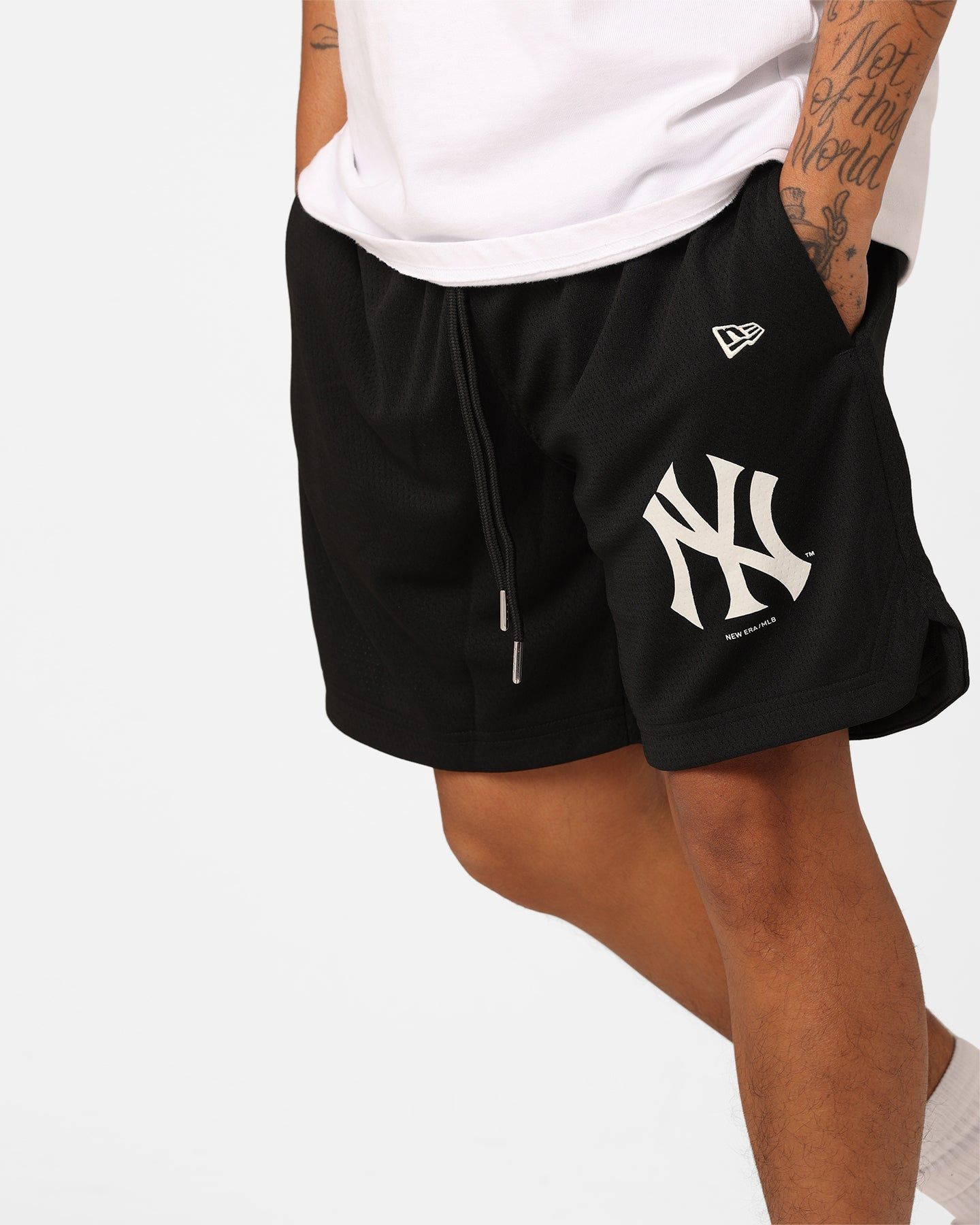 New Era New York Yankees Mesh Shorts Black sold by Culture Kings product image thumbnail 4