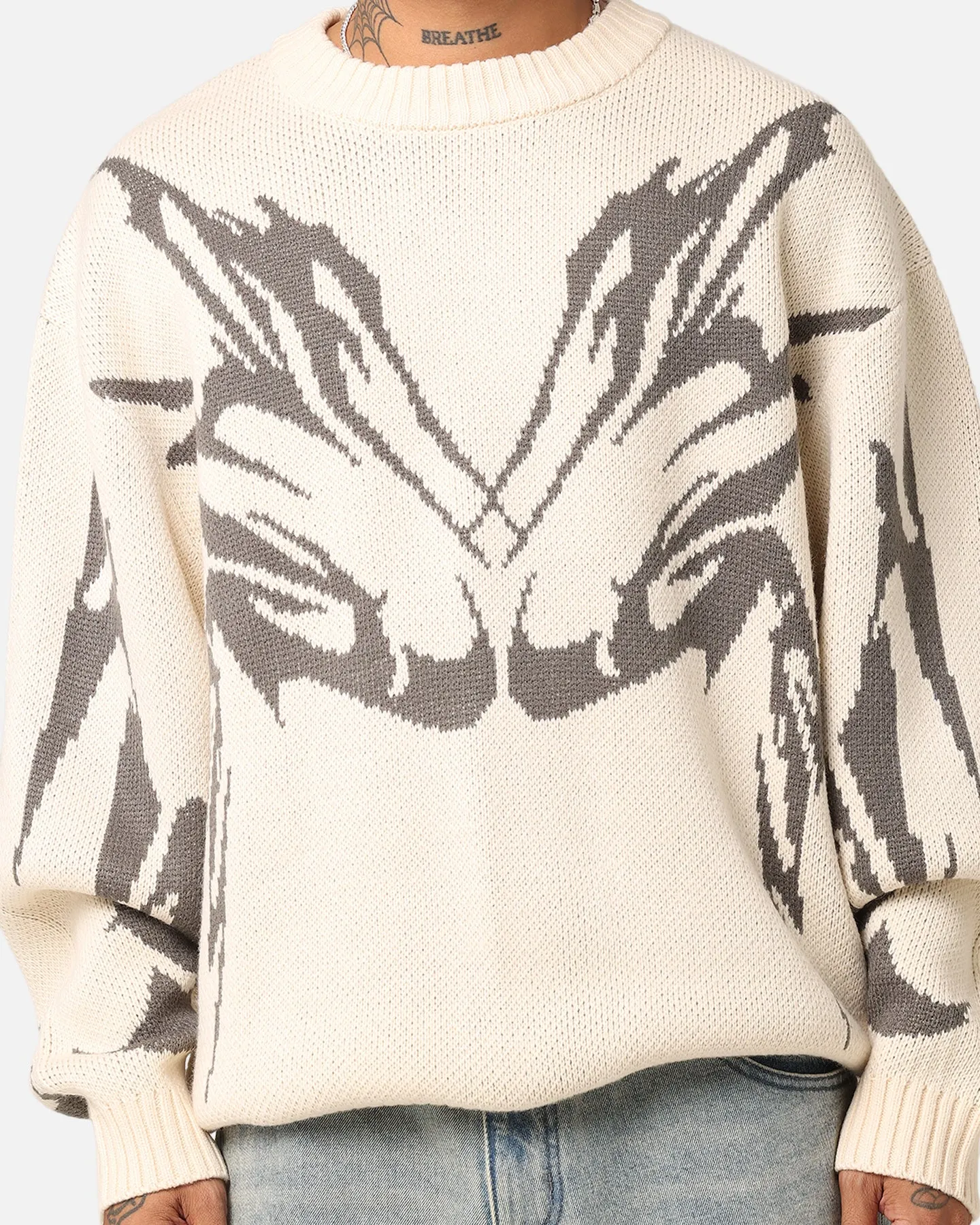 Loiter Cyber Knit Sweater Off White sold by Culture Kings product image thumbnail 4