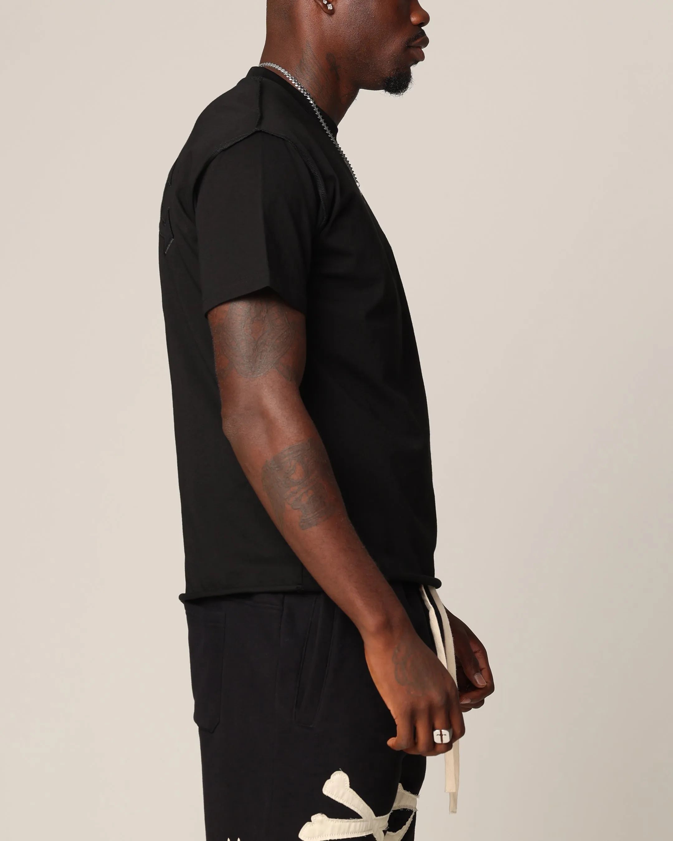 Saint Morta Sorrows Cut T-Shirt Black sold by Culture Kings product image thumbnail 4