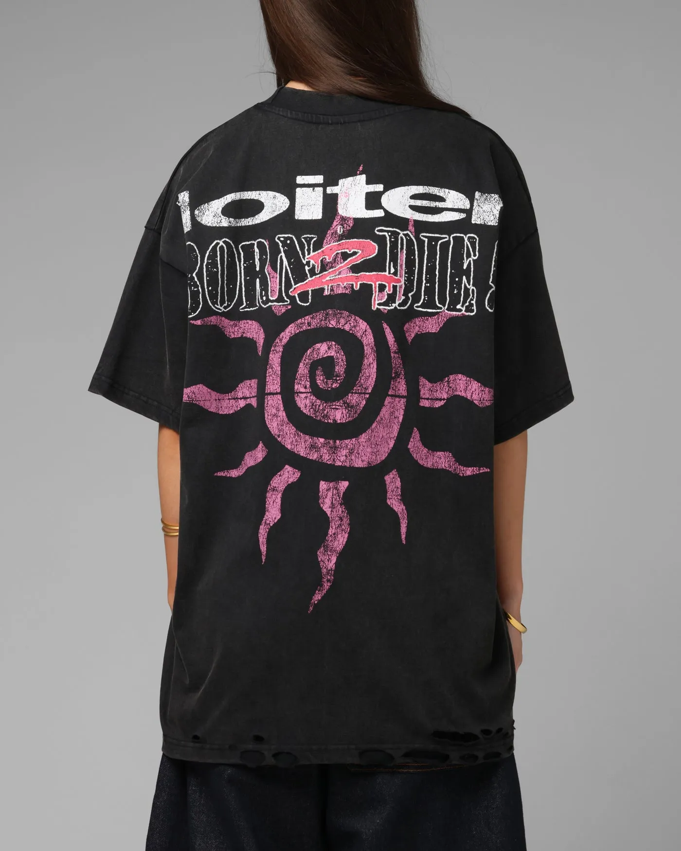 Loiter Silicone Premium Vintage T-Shirt Washed Black sold by Culture Kings product image thumbnail 2