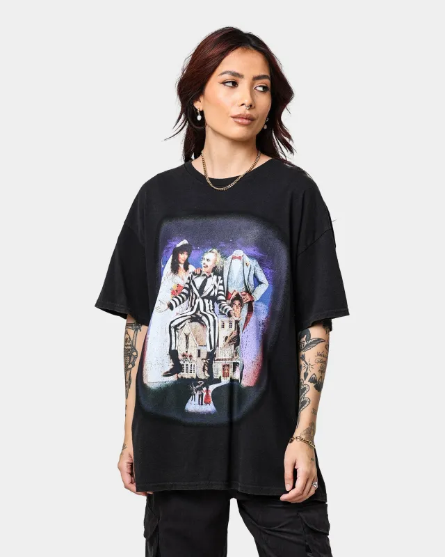 73Studio X Beetlejuice Beetlejuice Vintage T-Shirt Black Wash sold by Culture Kings