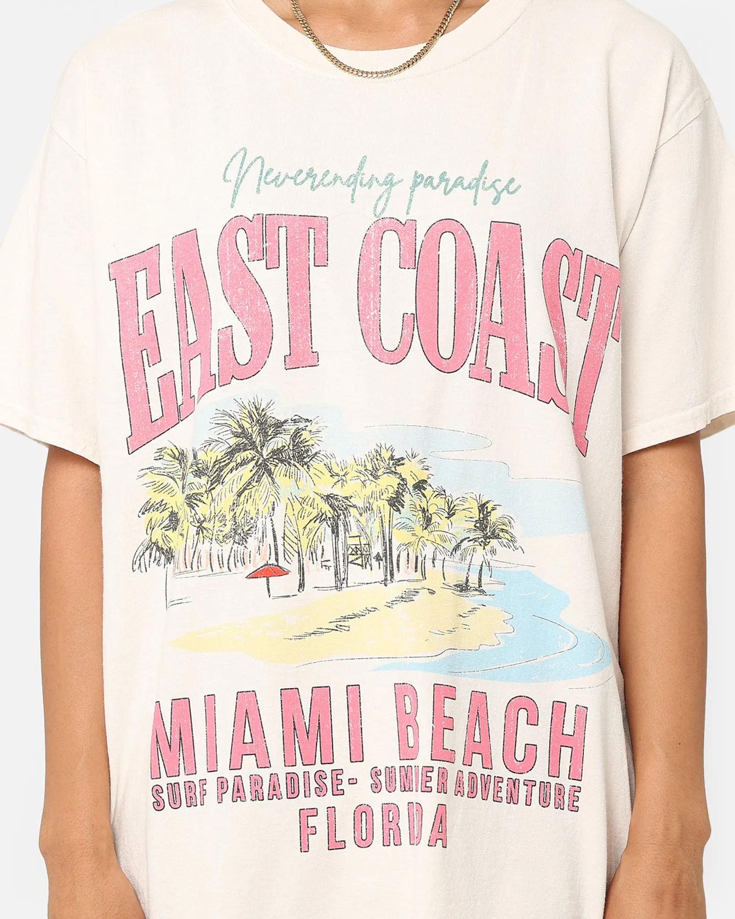 73Studio Miami Beach Vintage T-Shirt Off White sold by Culture Kings product image thumbnail 4
