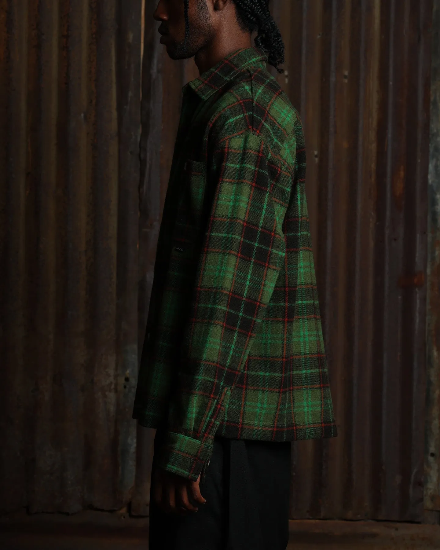 American Thrift Utility Flannel Shirt Green sold by Culture Kings product image thumbnail 5