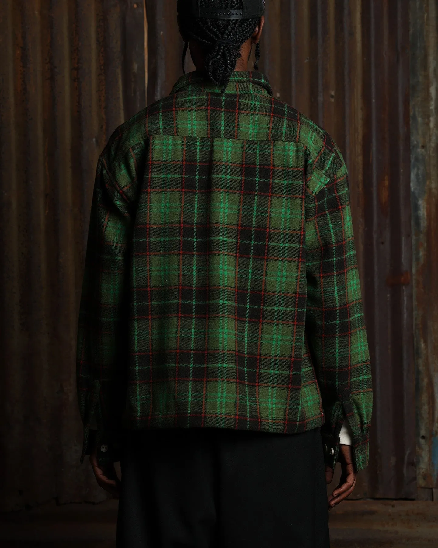 American Thrift Utility Flannel Shirt Green sold by Culture Kings product image thumbnail 2