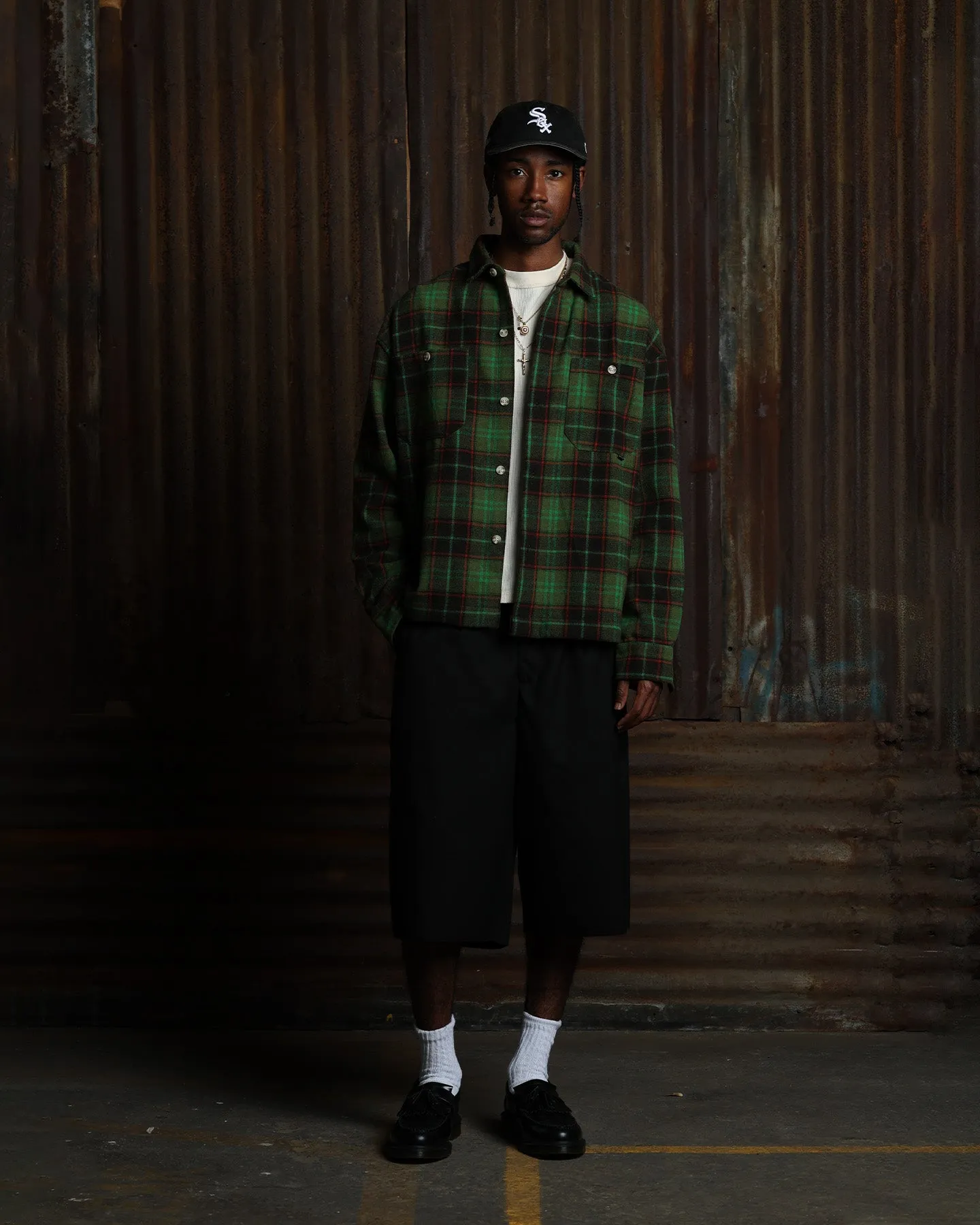 American Thrift Utility Flannel Shirt Green sold by Culture Kings product image thumbnail 3