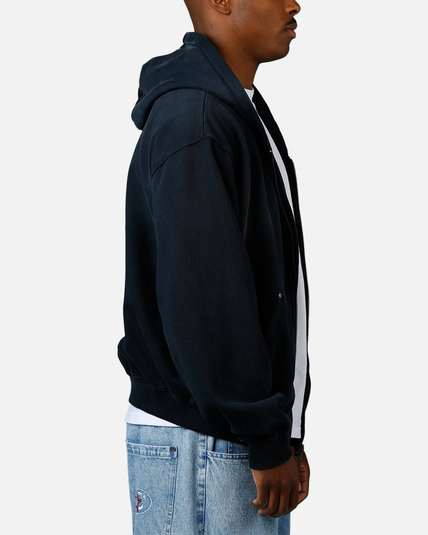 American Thrift Zip Hoodie Washed Black sold by Culture Kings product image thumbnail 4