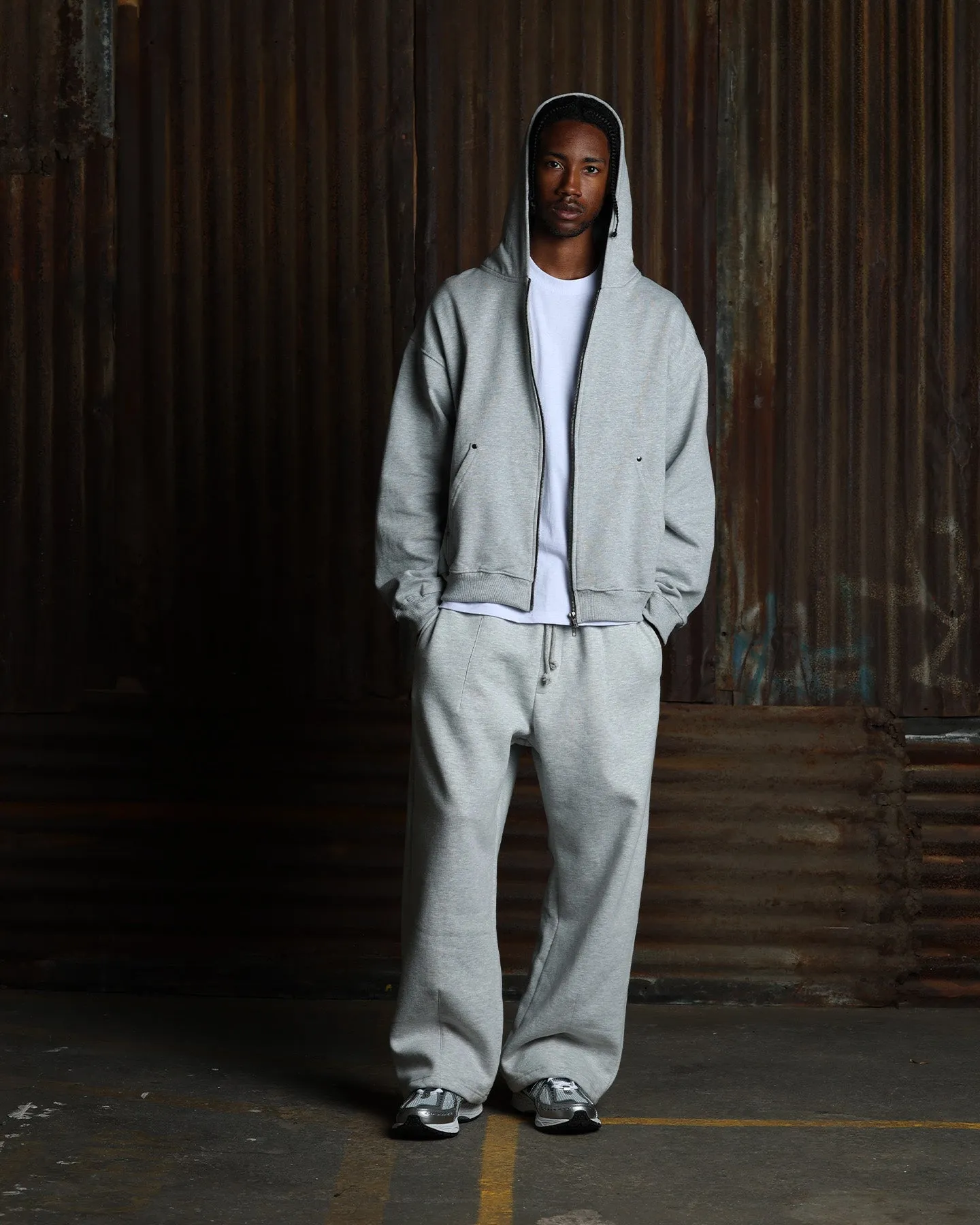 American Thrift Zip Hoodie Grey Heather sold by Culture Kings product image thumbnail 3