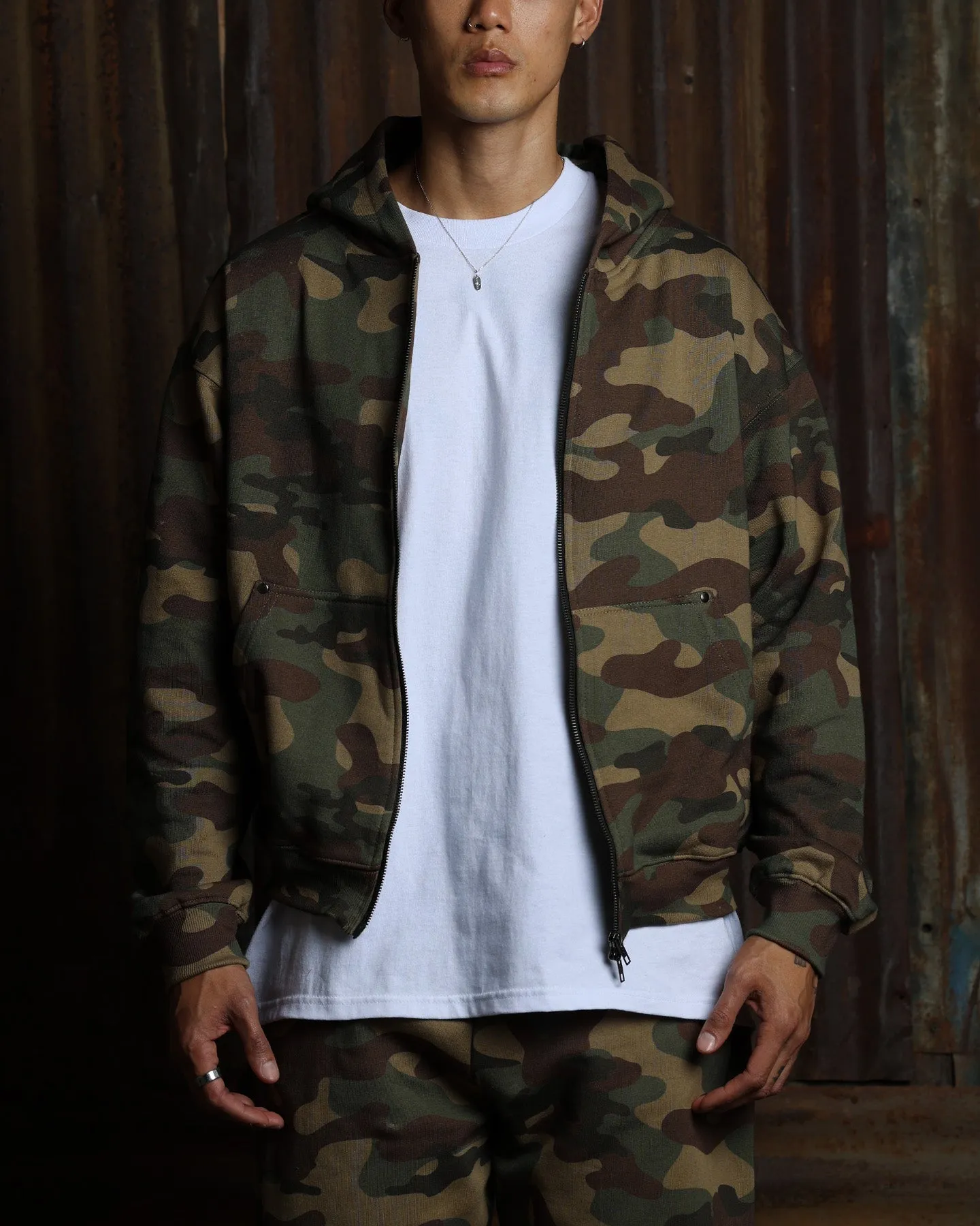 American Thrift Zip Hoodie Camo sold by Culture Kings