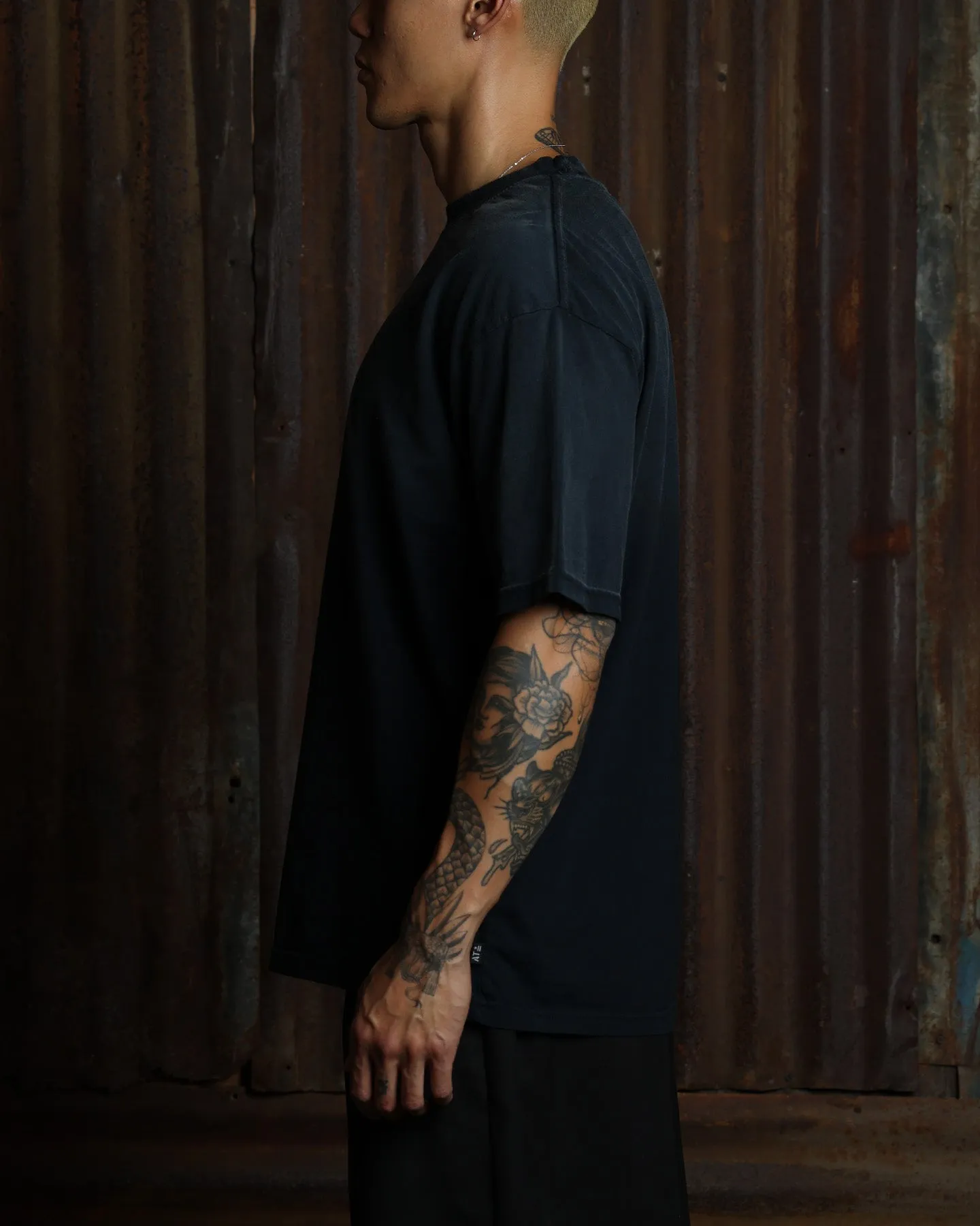 American Thrift Short Sleeve T-Shirt Washed Black sold by Culture Kings product image thumbnail 5