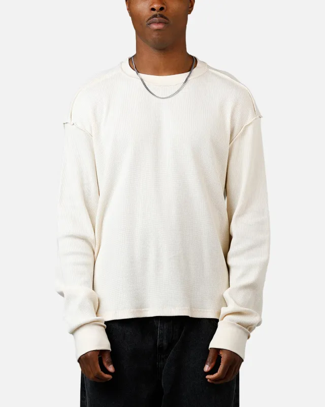 American Thrift Long Sleeve Thermal T-Shirt Off White sold by Culture Kings
