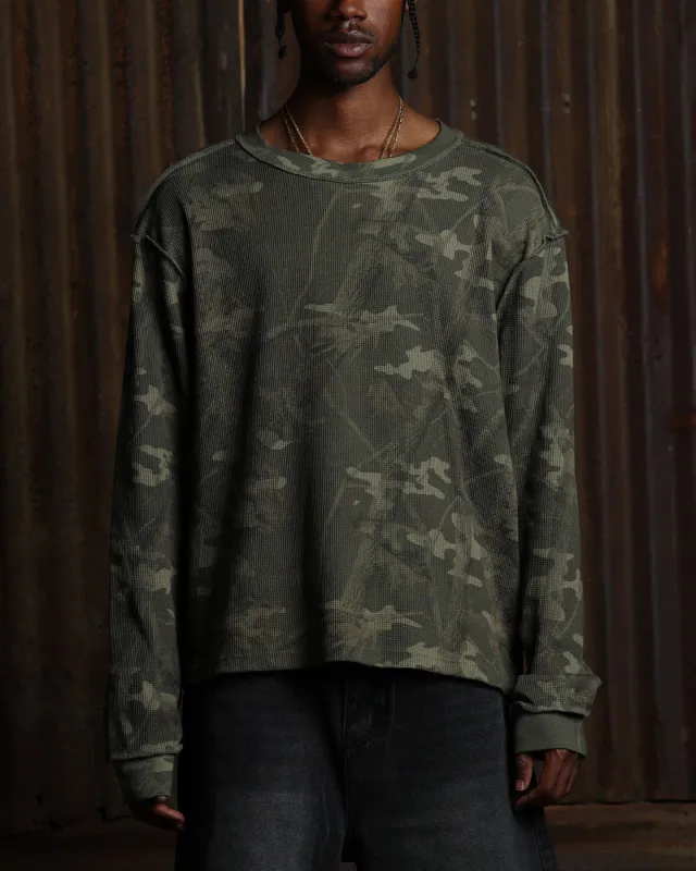 American Thrift Long Sleeve Thermal T-Shirt Camo sold by Culture Kings