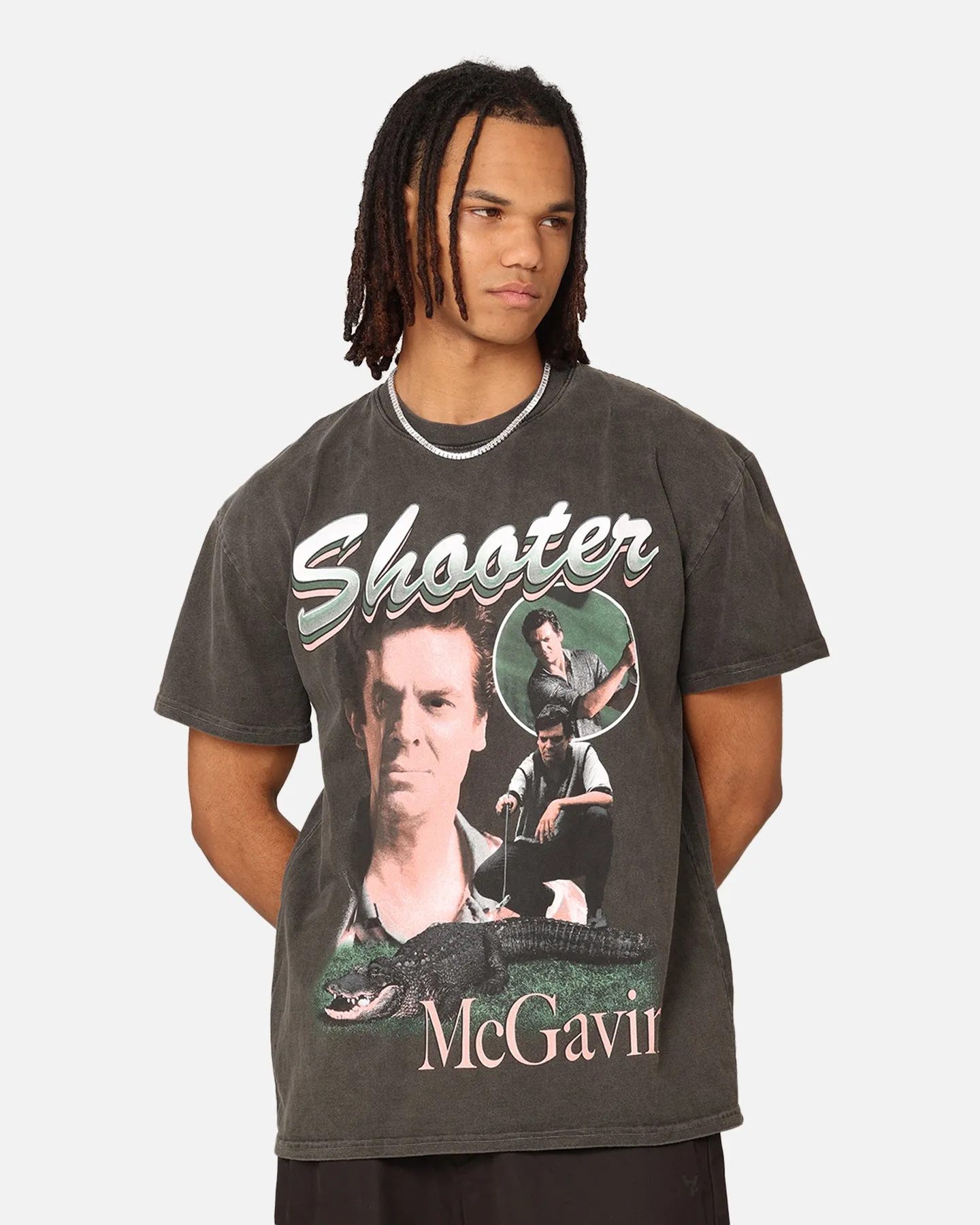 73Studio X Happy Gilmore Shooter McGavin Heavyweight T-Shirt Black Wash sold by Culture Kings