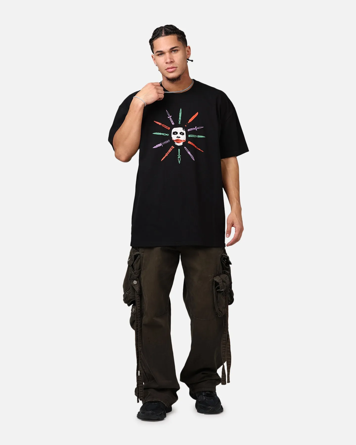 73Studio X DC Batman The Joker Scars Heavyweight T-Shirt Black sold by Culture Kings product image thumbnail 3