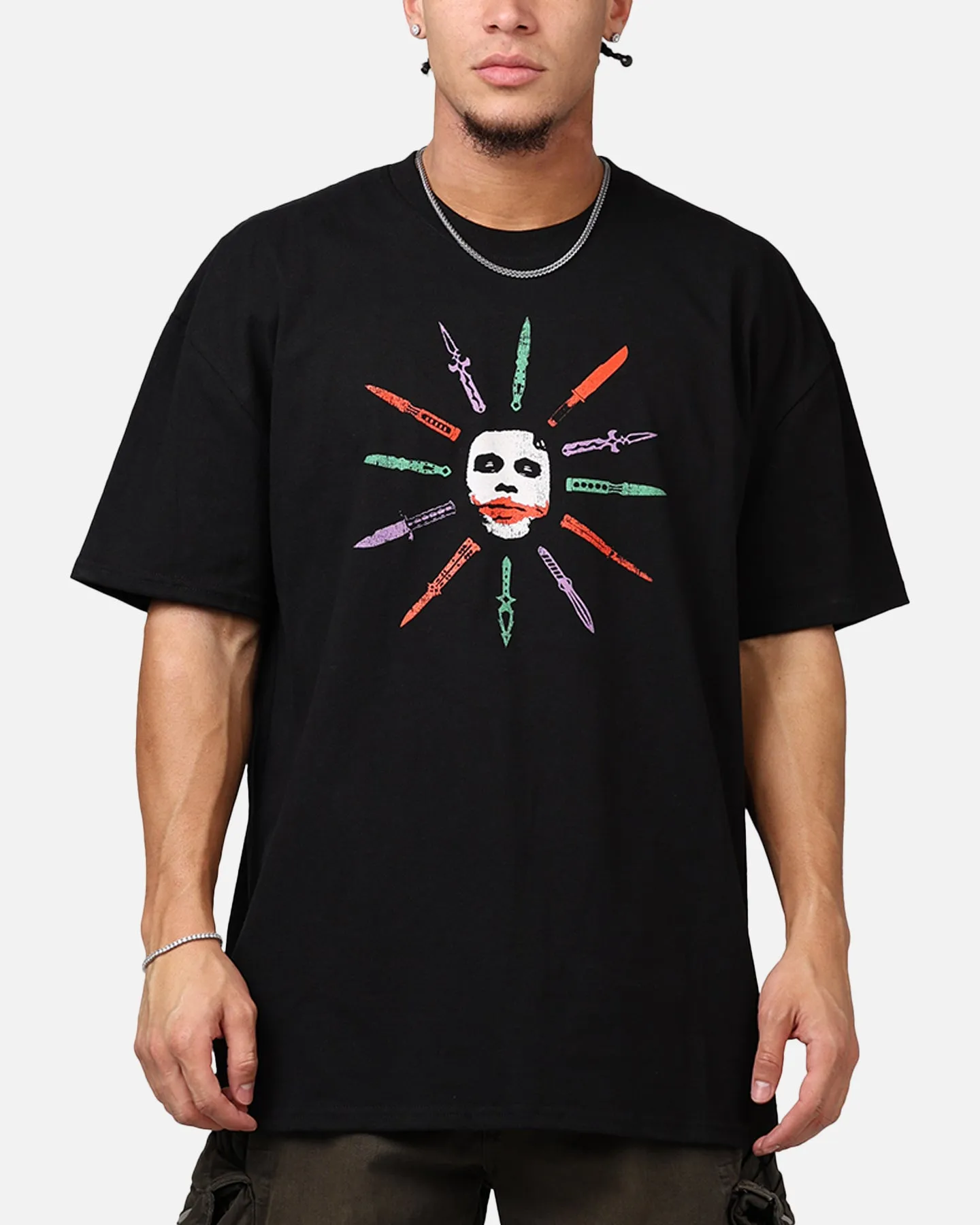 73Studio X DC Batman The Joker Scars Heavyweight T-Shirt Black sold by Culture Kings product image thumbnail 2