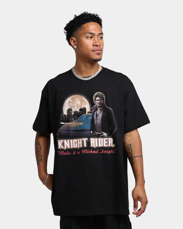 73Studio X Knight Rider Make It Michael Knight T-Shirt Black sold by Culture Kings