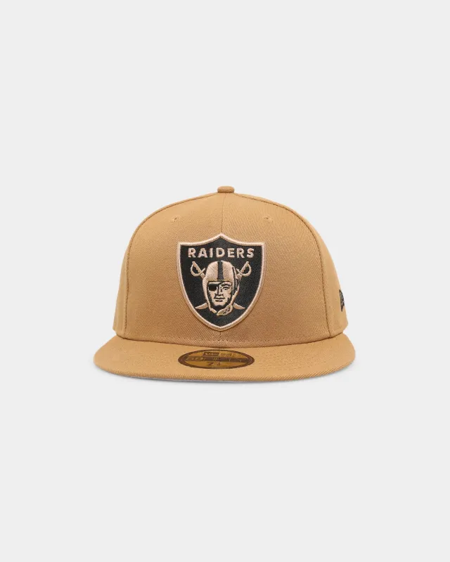 New Era Las Vegas Raiders 'Wheat' 59FIFTY Fitted Wheat/Black sold by Culture Kings