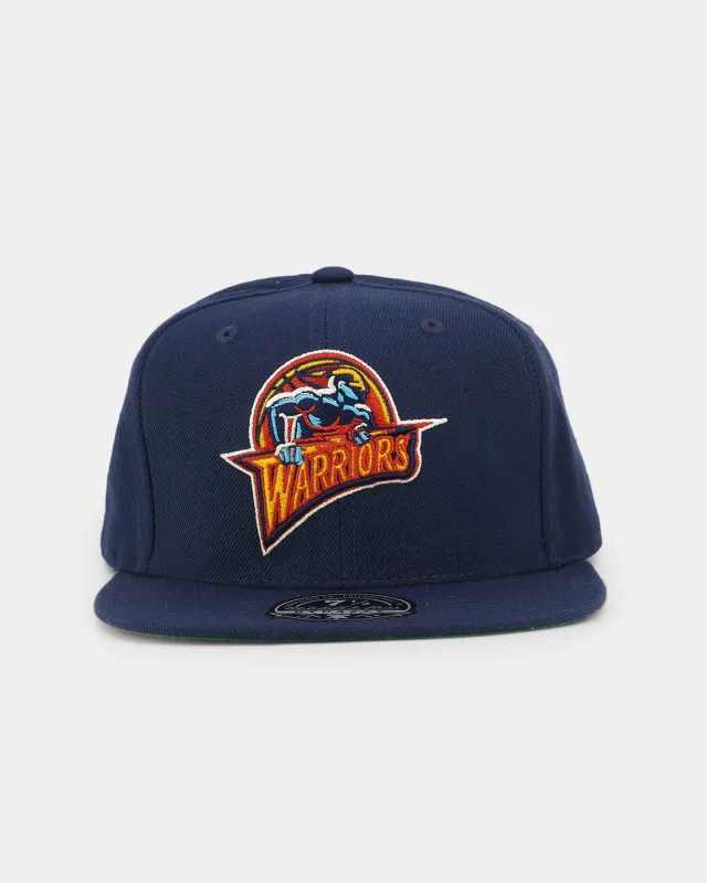 Mitchell & Ness Golden State Warriors 'Team Ground 2.0 Hardwood Classics' Fitted Navy sold by Culture Kings