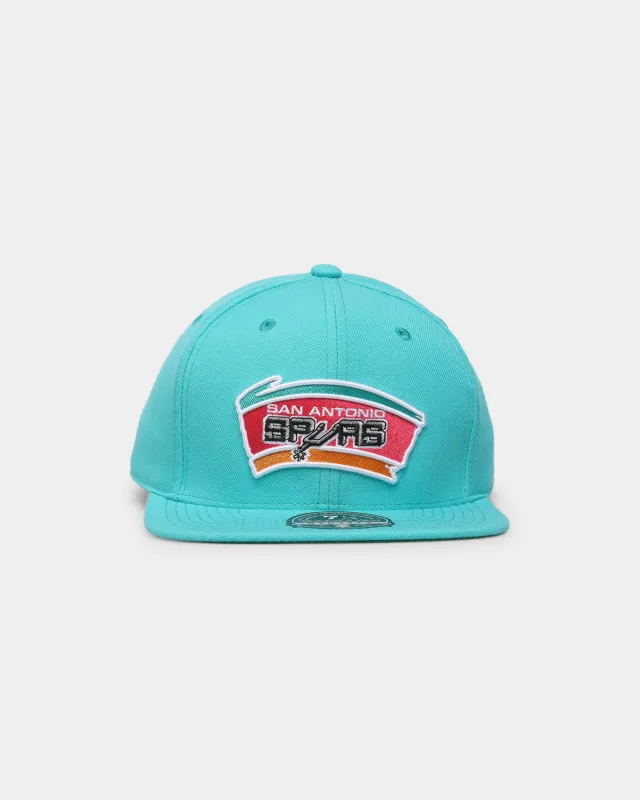 Mitchell & Ness San Antonio Spurs 'Team Ground 2.0 Hardwood Classics' Fitted Teal sold by Culture Kings
