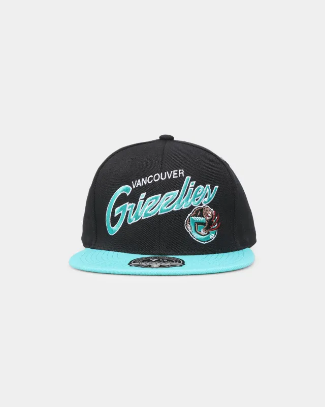 Mitchell & Ness Vancouver Grizzlies 'Team Script 2.0 Hardwood Classics' Fitted Black made by Mitchell & Ness