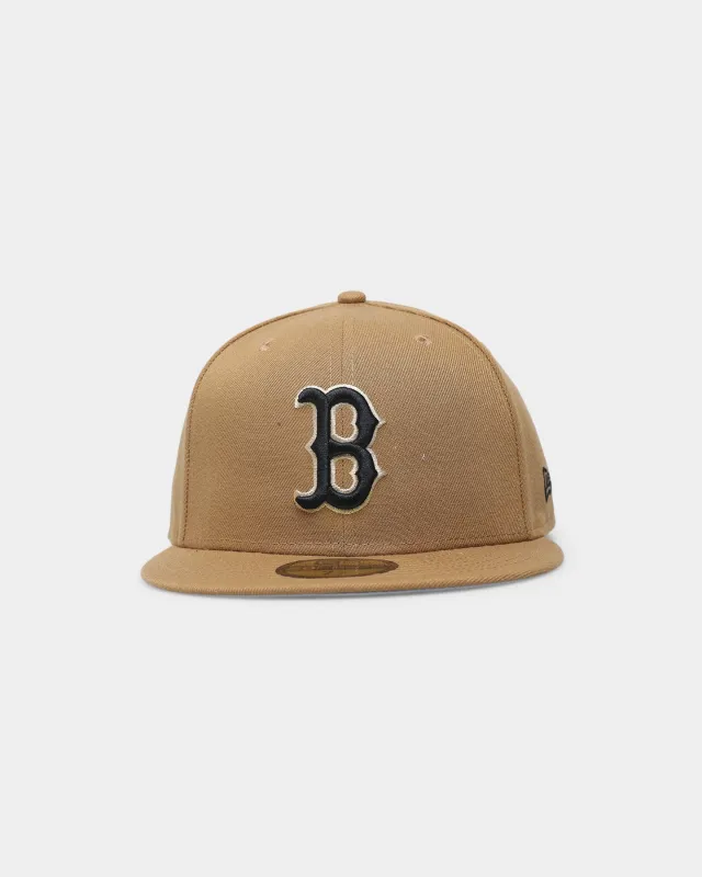 New Era Boston Red Sox 'Wheat' 59FIFTY Fitted Wheat/Black sold by Culture Kings