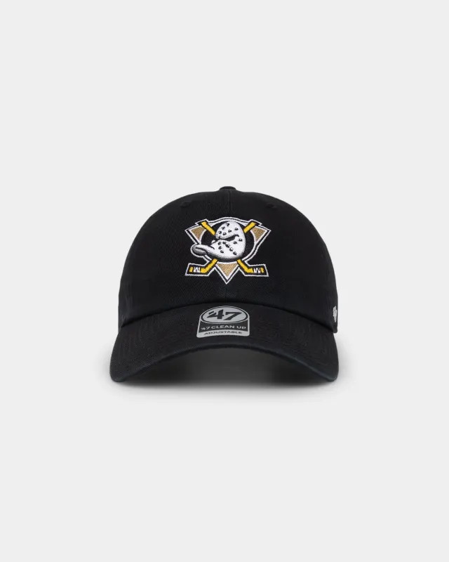 47 Brand Anaheim Ducks 47 Clean Up Strapback Black sold by Culture Kings