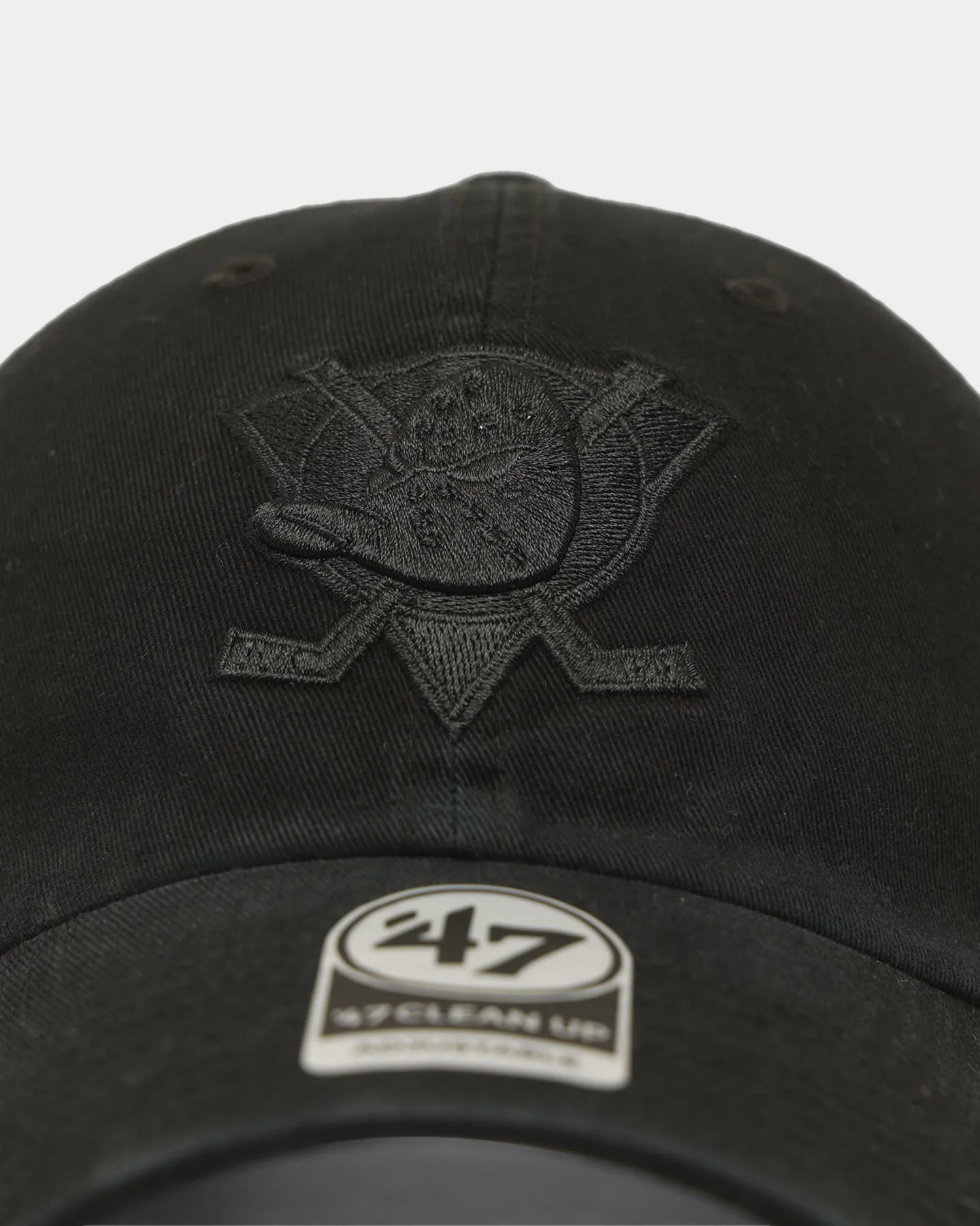 47 Brand Anaheim Ducks Clean Up Strapback Black/Black sold by Culture Kings product image thumbnail 5