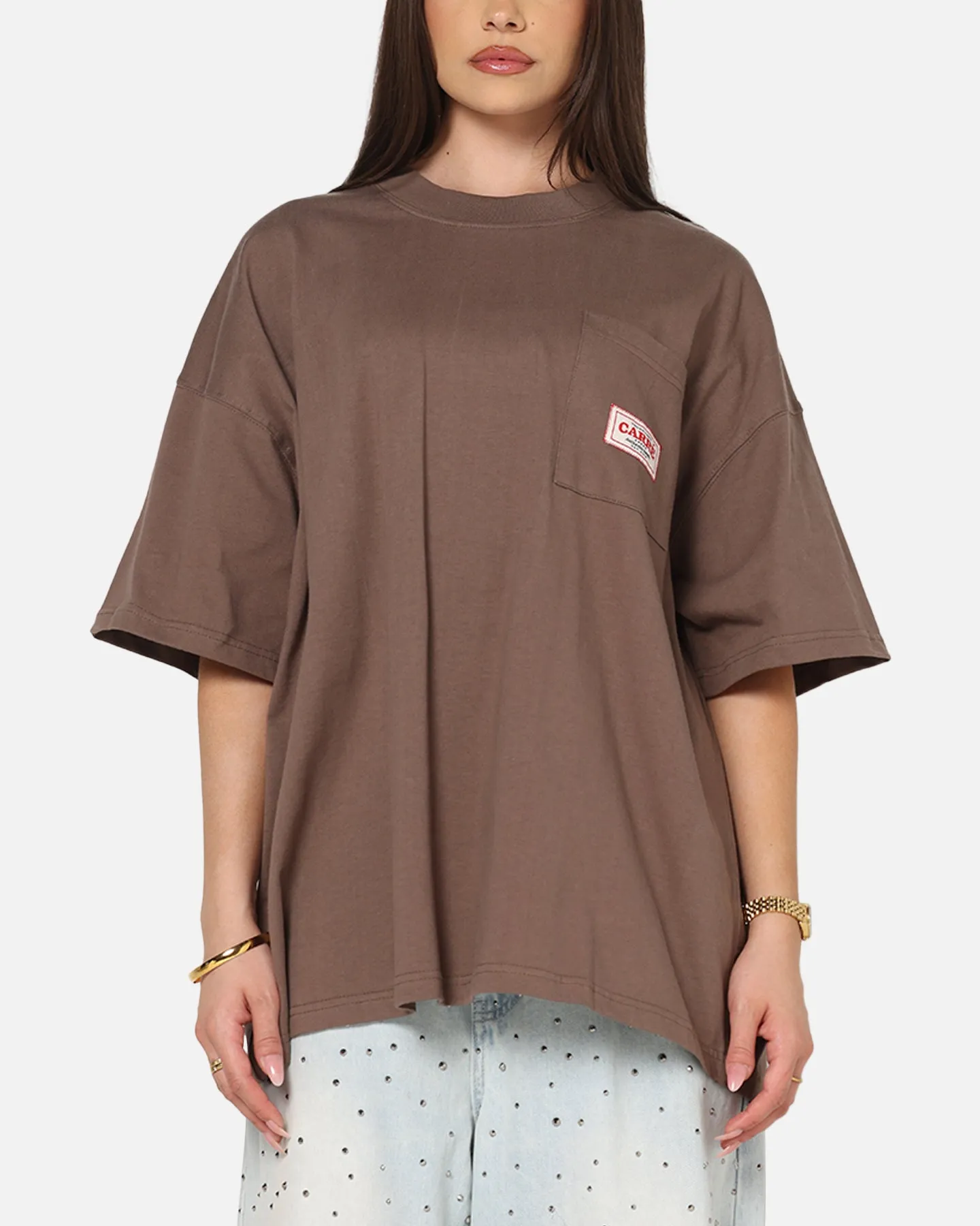 Carre Pocket T-Shirt Brown sold by Culture Kings product image thumbnail 2
