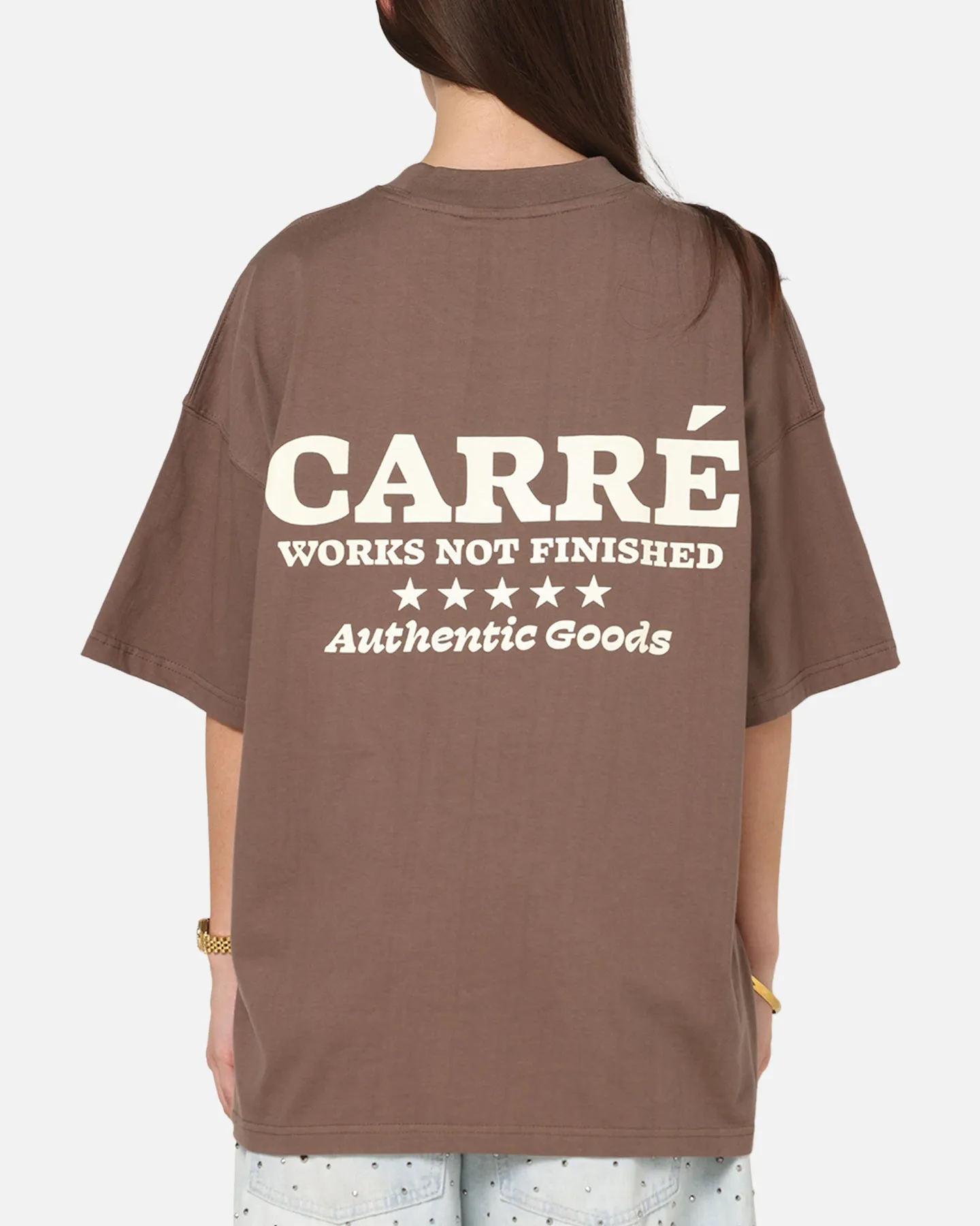 Carre Pocket T-Shirt Brown sold by Culture Kings