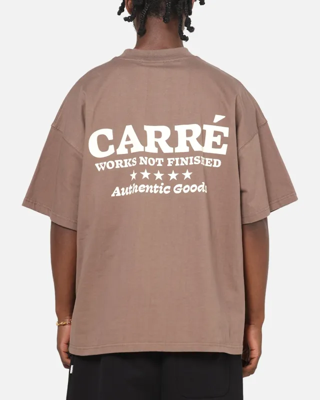 Carre Pocket T-Shirt Brown sold by Culture Kings