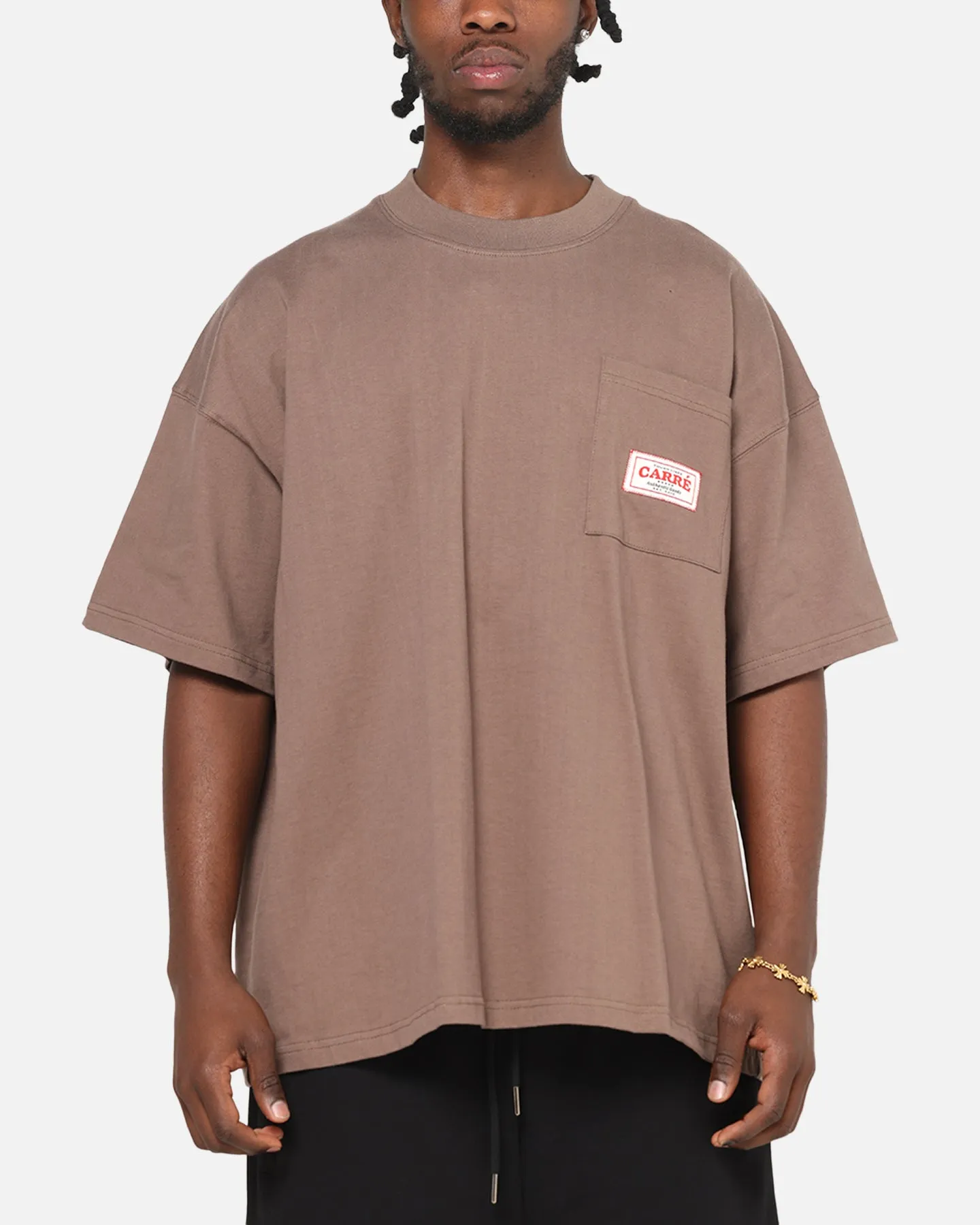 Carre Pocket T-Shirt Brown sold by Culture Kings product image thumbnail 2
