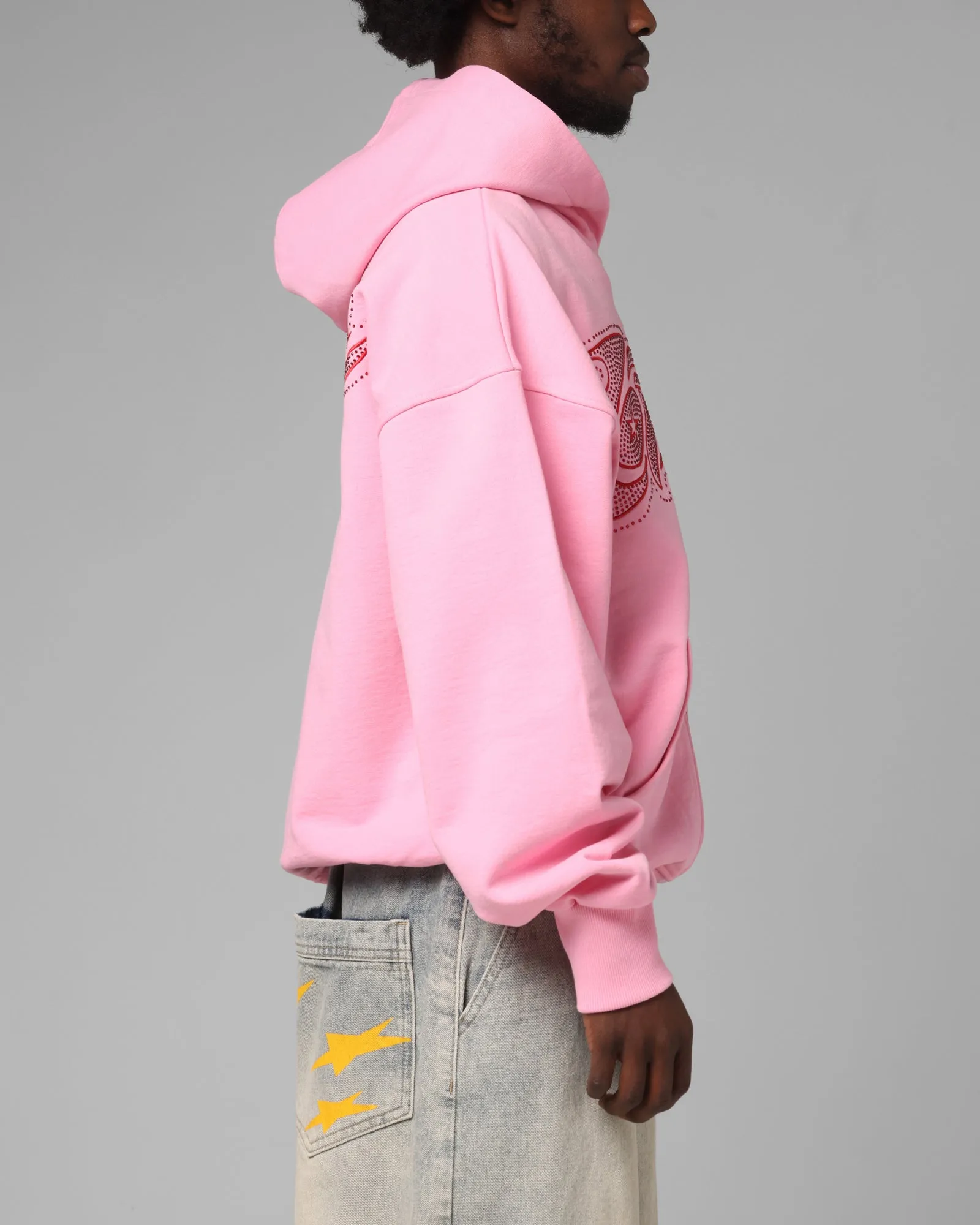 Loiter Silicone Rhinestone Zip Hoodie Pink sold by Culture Kings product image thumbnail 5