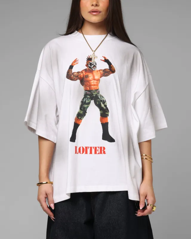 Loiter Premium Action Figure T-Shirt White sold by Culture Kings