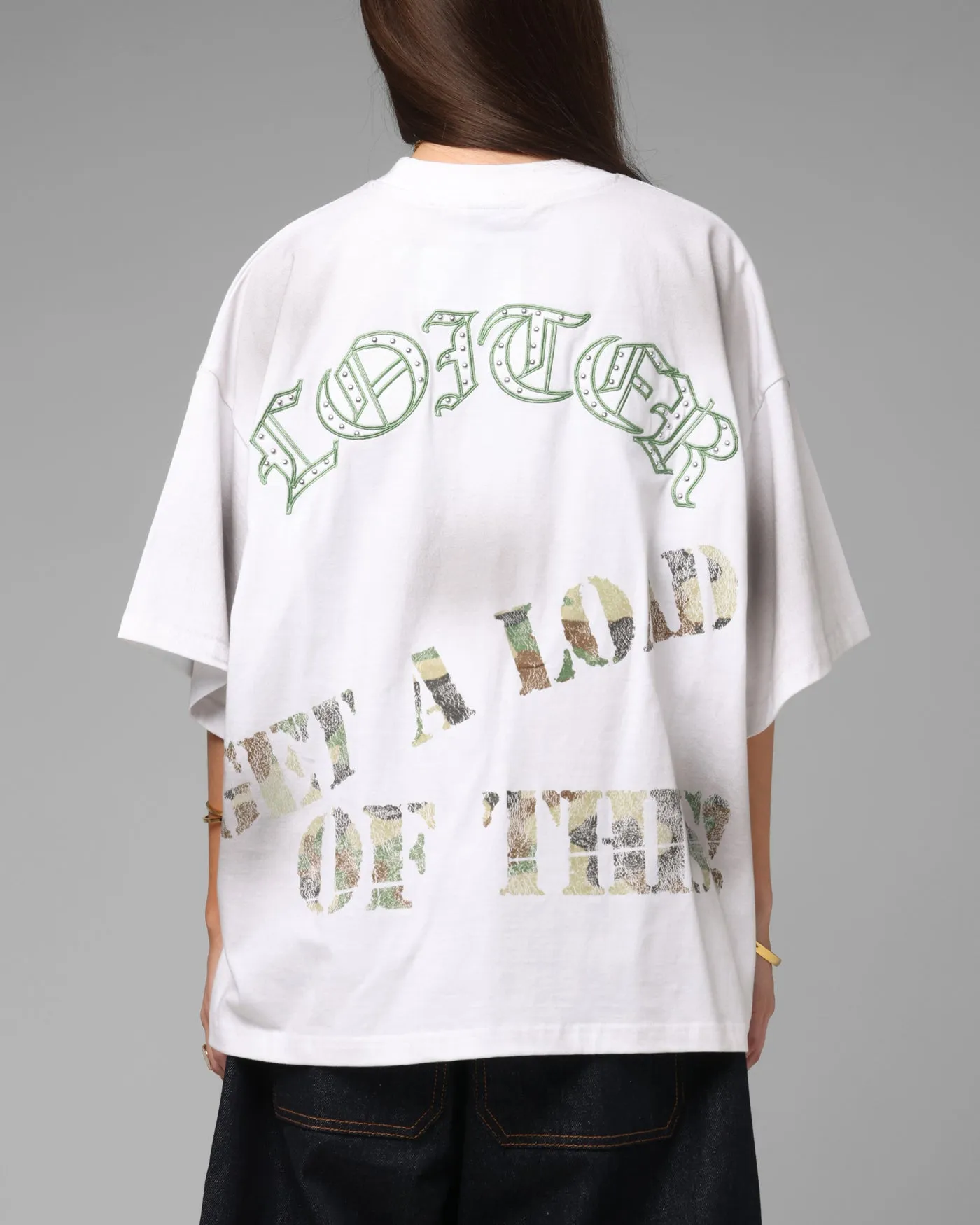 Loiter Premium Action Figure T-Shirt White sold by Culture Kings product image thumbnail 2