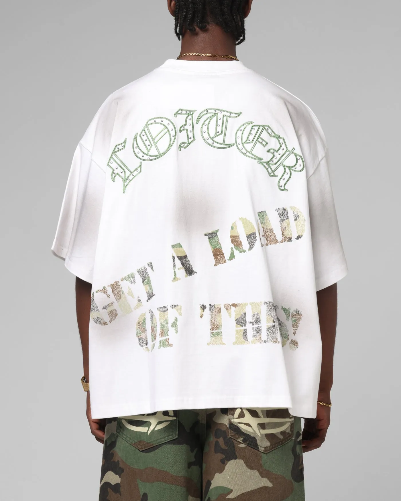 Loiter Premium Action Figure T-Shirt White sold by Culture Kings product image thumbnail 2