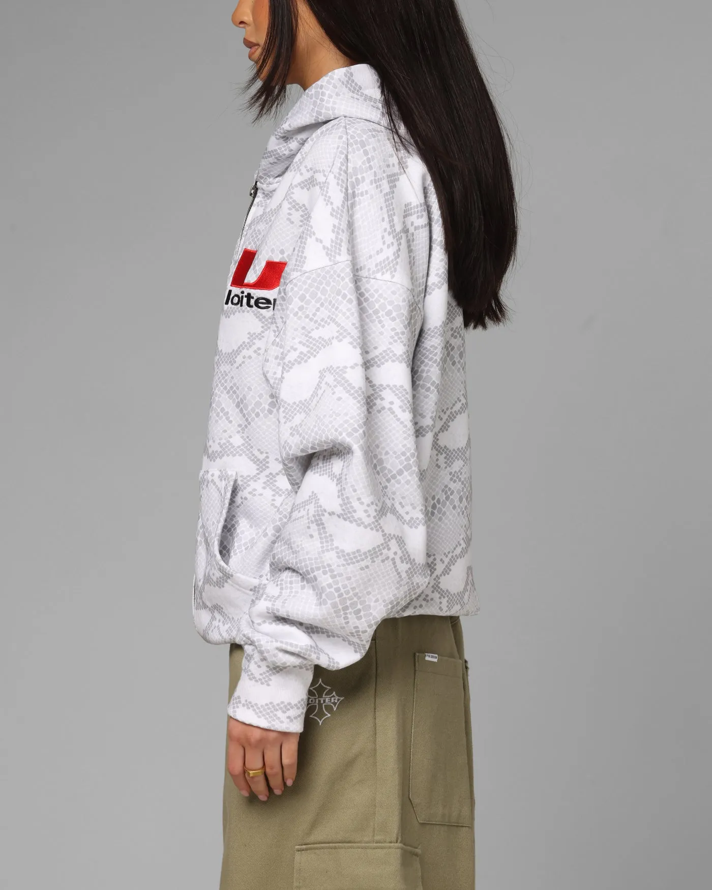 Loiter Slither Zip Hoodie Grey sold by Culture Kings product image thumbnail 5