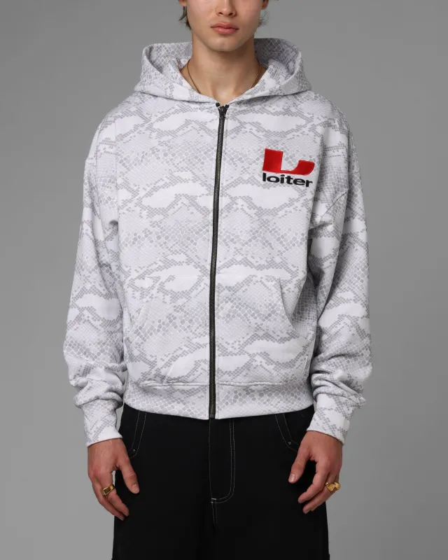 Loiter Slither Zip Hoodie Grey sold by Culture Kings