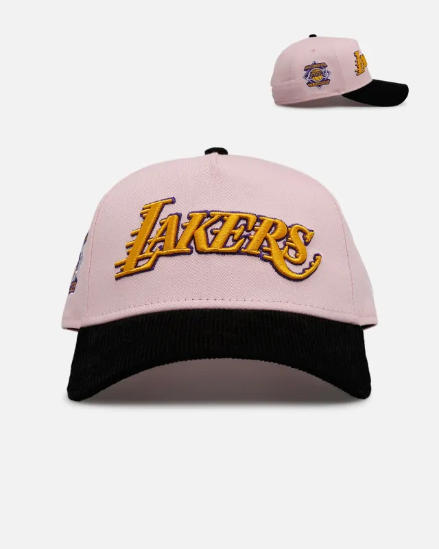 New Era Los Angeles Lakers 'Pink Crown' 9FORTY A-Frame Snapback Pink sold by Culture Kings
